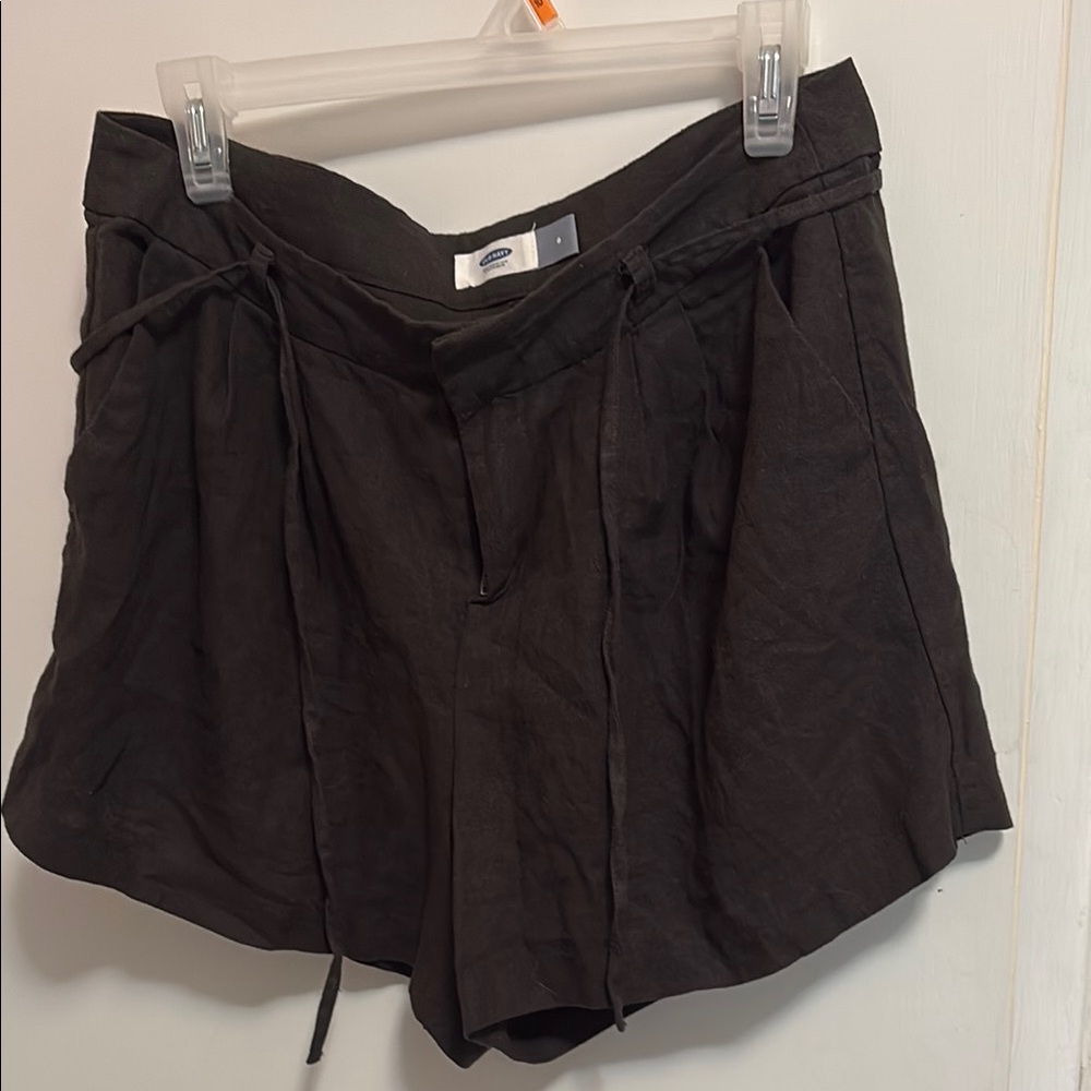 Old Navy High Waist Black Shorts with Flared Cut